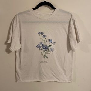 White T-Shirt with Flower design